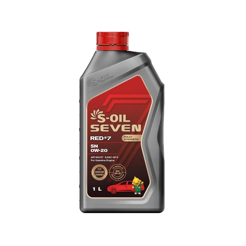 Моторное масло S-OIL SEVEN S-OIL 7 RED 0W-20, 1л